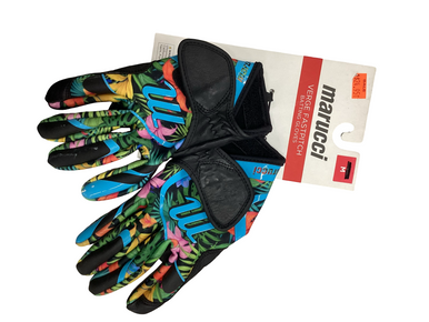 Used Marucci Bb Sb Batting Gloves Black Md 11613-s000179201