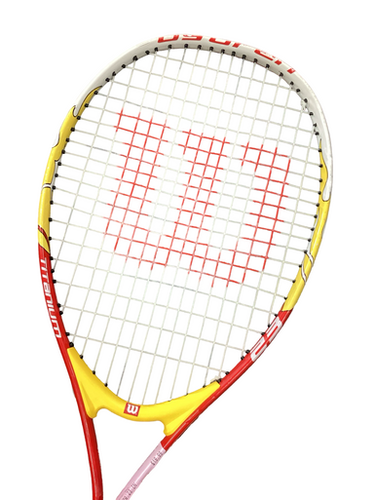 Used Wilson Titanium 23 Junior Tennis Racquet Red 23" 11613-s000179195