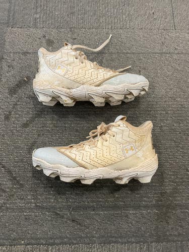 Used Under Armour Bh Show Bb Sb Cleats White Junior 04.5 11614-s000233440