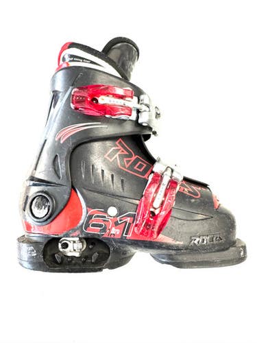 Used Roces Ajustable 160-185 Boys Dh Ski Boot Black 160 Mp - Y09 11860-s000306222