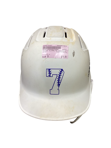 Used Adidas Climalite Batting Helmet No Mask White One Size 11613-s000179367