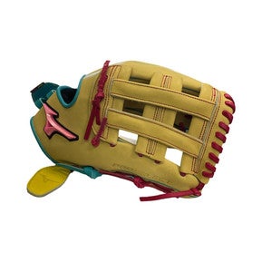 Used Mizuno Pro Select Rh Throw Fastpitch Gloves Tan 12" 11859-s000029711