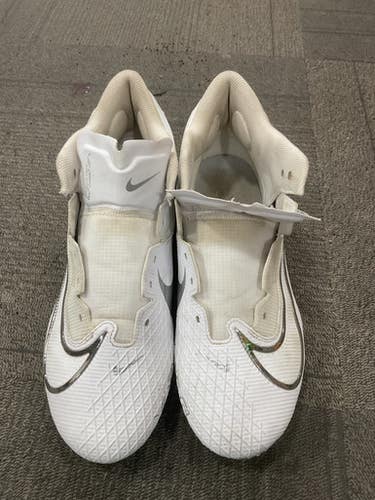 Used Nike Vapor Edge Elite 360 Adult Fb Cleats White Senior 12.5 11614-s000233725
