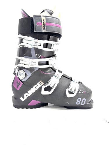 Used Lange Sx 80 Womens Dh Ski Boot Black 235 Mp - J05.5 - W06.5 11860-s000306490