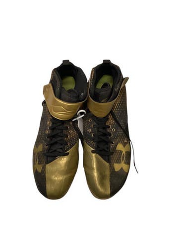 Under Armour Harper 2 Bb Sb Cleats Black And Yellow Senior 13 11443-s000204505