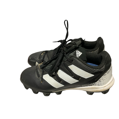 Used Adidas Blk Wht Cleats Bb Sb Cleats Black Junior 03.5 11834-s000048798