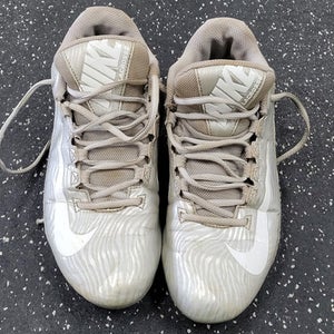 Used Nike Lax Cleats Mens Grey Senior 9 11849-s000038543