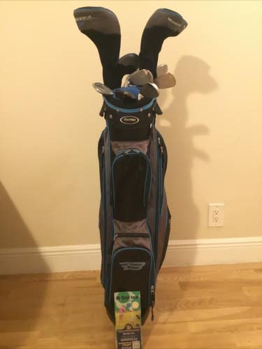 Tour Edge Bazooka 360 Full Set D, 3W, 5W, 4H, 5-PW-SW, Putter Seniors &Stand Bag