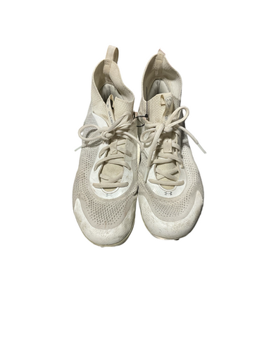 Used Under Armour Adult Fb Cleats White Senior 9.5 11834-s000048922