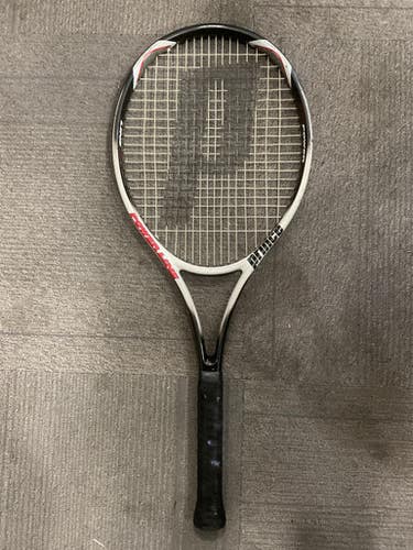 Used Prince Powerline Classic Ti Adult Tennis Racquet White 4 1 4" 11614-s000234156