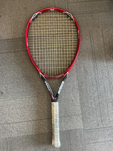 Used Prince Shark Db Adult Tennis Racquet Red 4 3 8" 11614-s000234147