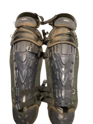Used Rawlings Lgvel Catchers Leg Guards Grey Adult 11443-s000204634