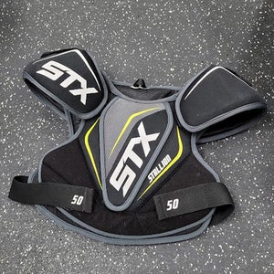 Used Stx Stallion Lacrosse Shoulder Pads Black Sm 11849-s000038743