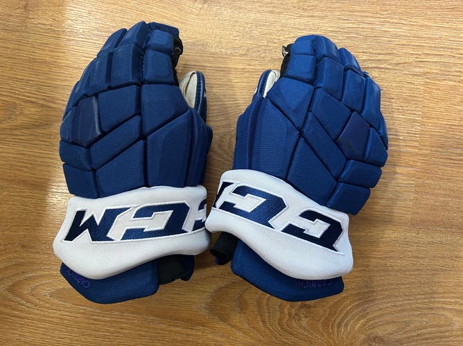 Toronto Maple Leafs CCM HGTK Gloves 14" Pro Stock (Used)