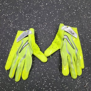 Used Nike Vapor Jet 9.0 Fb Gloves Neon Green Md 11849-s000038942