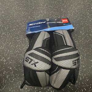 Used Stx Shadow Lacrosse Arm Pads Guards Black Md 11849-s000039036