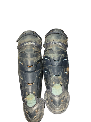 Used All-star Navy Shin Guards Catchers Leg Guards Navy Blue Adult 11834-s000049595