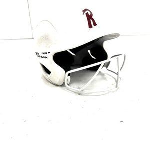 Used Easton Ghost 6 5 8 - 7 1 4 Batting Helmet W Mask White One Size 11860-s000307626