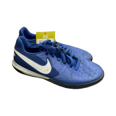 Used Nike Tiempo Soccer Indoor Shoes Navy Blue Junior 04 11859-s000030412
