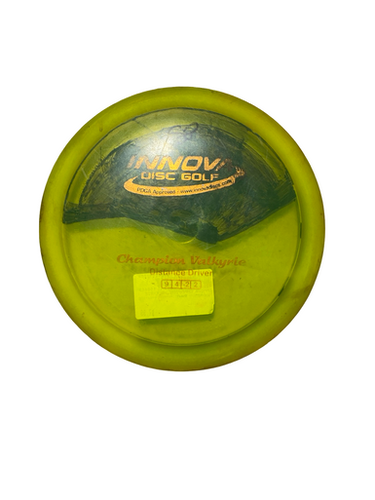 Used Innova Champion Valkyrie Disc Golf Driver Yellow 11706-s000375773
