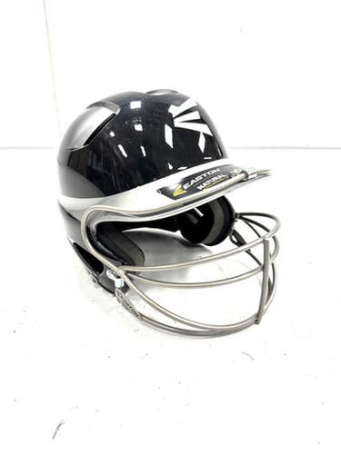 Used Easton 6 3 8-7 1 8 Batting Helmet W Mask Black One Size 11860-s000308125