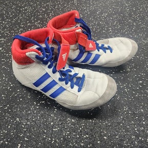 Used Adidas Wrestling Shoes White Junior 03.5 11849-s000039363