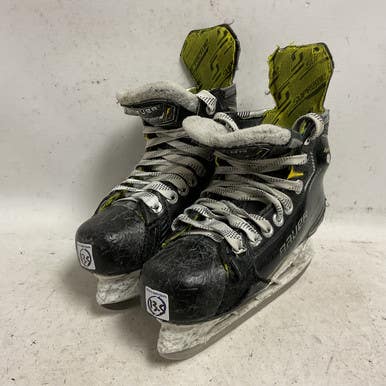 Used Bauer Supreme M5 Pro Youth Hockey Skate White Black Yellow Youth 13.5 11855-s000202819