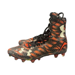 Used Under Armour Adult FB Cleats Orange Senior 9 11859-S000031856