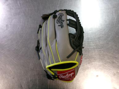 Used Rawlings Pro Selct Lite Bb Sb Glove Rh Throw Grey 12" 11868-s000069193