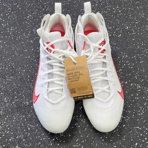 Used Nike Lax Cleats Mens White Senior 12 11849-s000039506