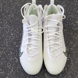Used Nike Lax Cleats Mens White Senior 12 11849-s000039507