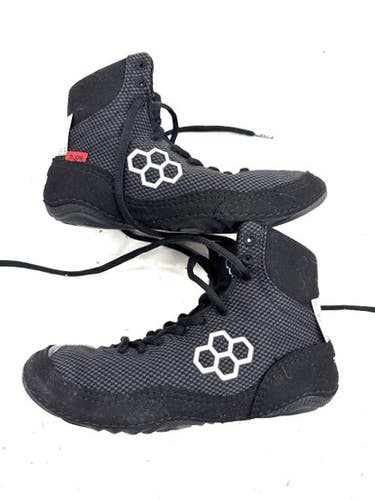 Used Rudis Wrestling Shoes Black Junior 04 11860-s000308595