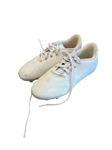 Used Adidas Soccer Cleats White Junior 02 11682-s000132108