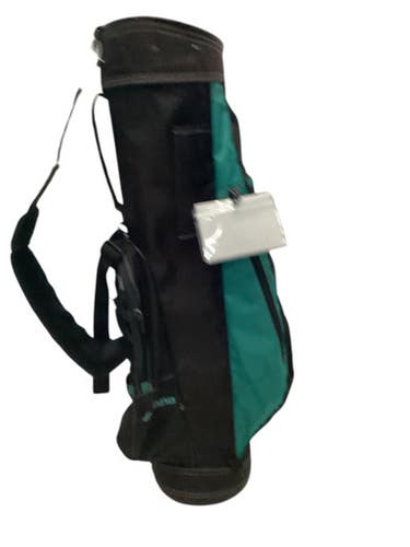 Used Mizuno Mens Stand Bag Black And Green 11443-s000205437