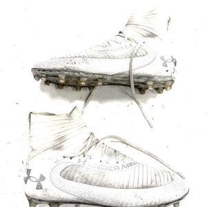 Used Under Armour Lax Cleats Mens White Senior 11 11860-s000308939