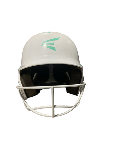Used Easton White Teal Batting Helmet W Mask White One Size 11834-s000050961