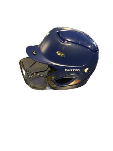 Used Easton Gametime Ii Batting Helmet W Mask Royal Blue One Size 11730-s000071467