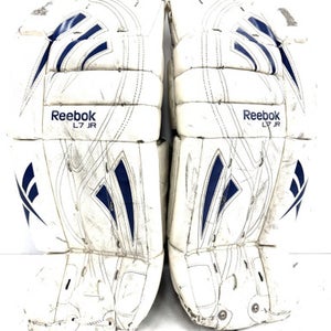 Used Reebok L7 Yt Goalie Leg Pads Youth White 26" 11860-s000309157