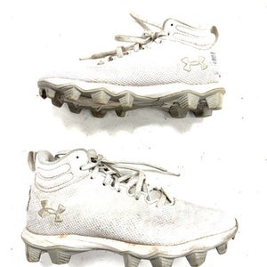 Used Under Armour Jr Fb Cleats White Junior 04 11860-s000309128