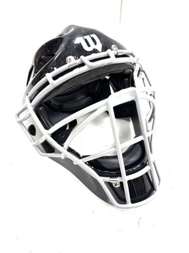 Used Wilson 7 1 8-7 1 2 Catchers Helmet W Mask Black One Size 11860-s000309111