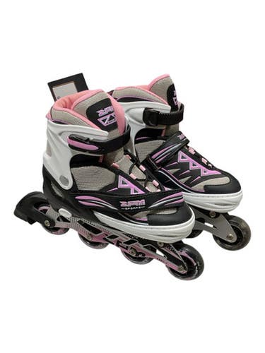 Used 2 Pm Sports Junior Rec Fitness Skates Pink Adjustable 11847-s000035576