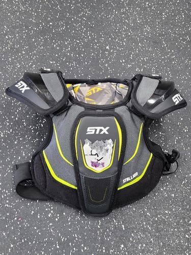 Used Stx 200+ Lacrosse Shoulder Pads Black Sm 11849-s000039986