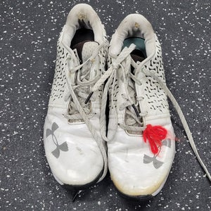 Used Under Armour Lax Cleats Womens White Senior 9.5 11849-s000039928