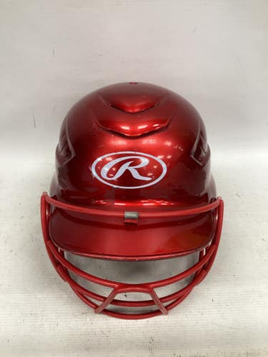 Used Rawlings Cbhn R2 Helmet Batting Helmet W Mask Red Md 11851-s000047011