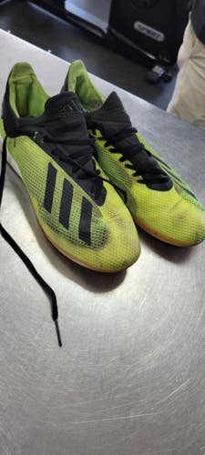 Used Adidas Soccer Indoor Shoes Yellow Senior 7 11497-S000159227