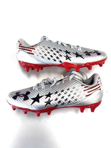 Used Under Armour Jr Fb Cleats Grey Junior 06 11860-s000309523