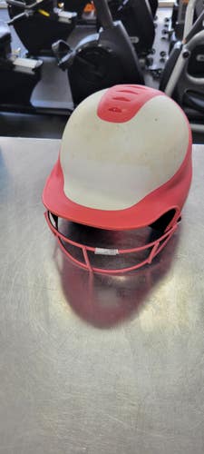 Used RIP-IT HELMET W MASK 6 - 6 7/8 Batting Helmet w/Mask Pink SM 11497-S000159206