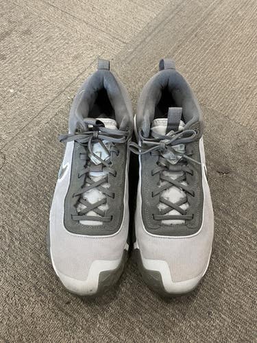 Used Nike Air Diamond Bb Sb Cleats Grey Senior 12 11614-s000237069