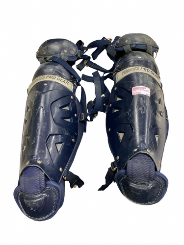 Used FORCE3 PRO GEAR Catchers Leg Guards Navy Blue Intermed 11613-S000185251