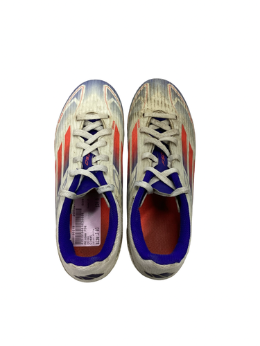 Used Adidas F50 Soccer Cleats White Junior 03 11613-S000185219